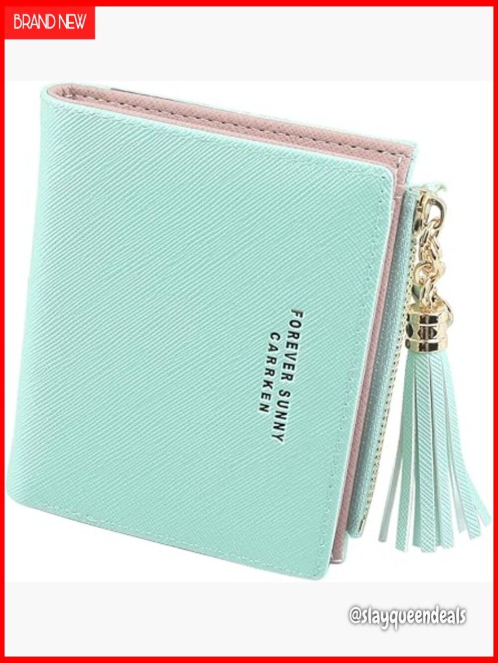 Compact Slim RFID Blocking Leather Wallet with Zipper Pocket